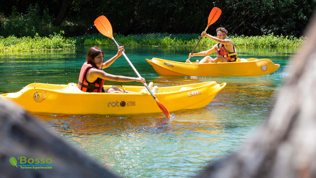 Kayak sul fiume